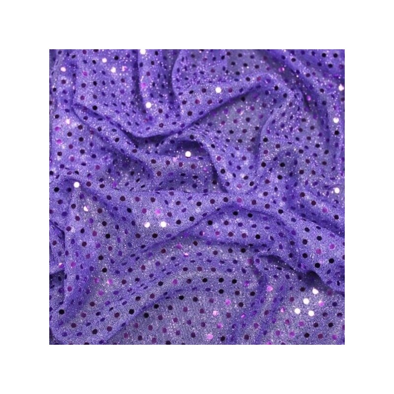 Sparkly Round Sequin 3mm Shiny Polyester Dress Craft Fabric
