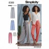 Misses' Tie Waist Casual Trousers and Shorts Simplicity Sewing Pattern 8389