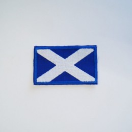 Scottish Flag Embroidered Patch Sew On Motif Applique