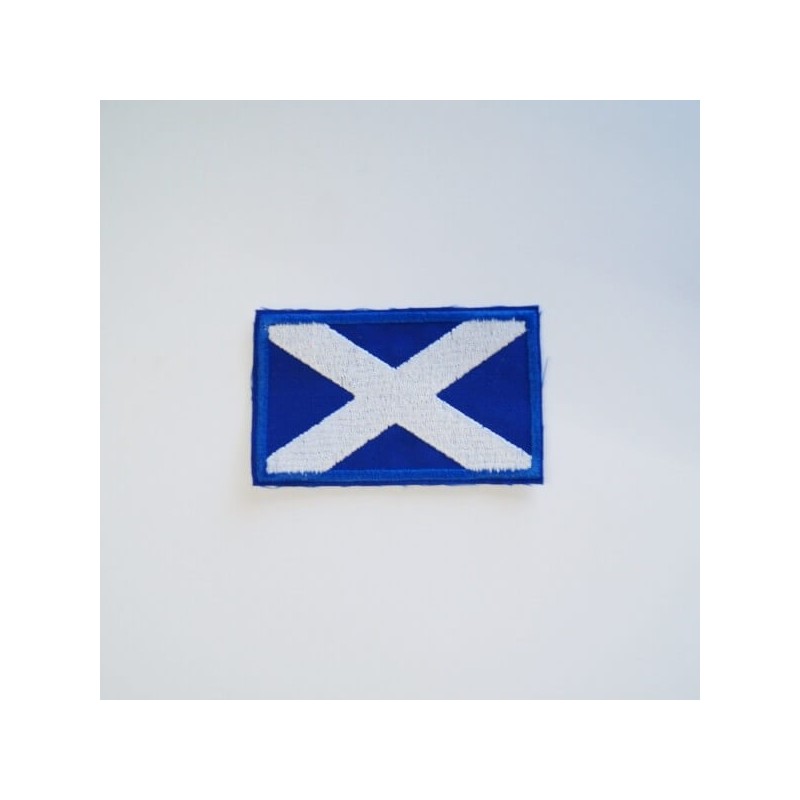 Scottish Flag Embroidered Patch Sew On Motif Applique