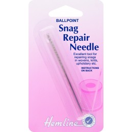 Hemline Ball Point Snag Repair Needle 8cm