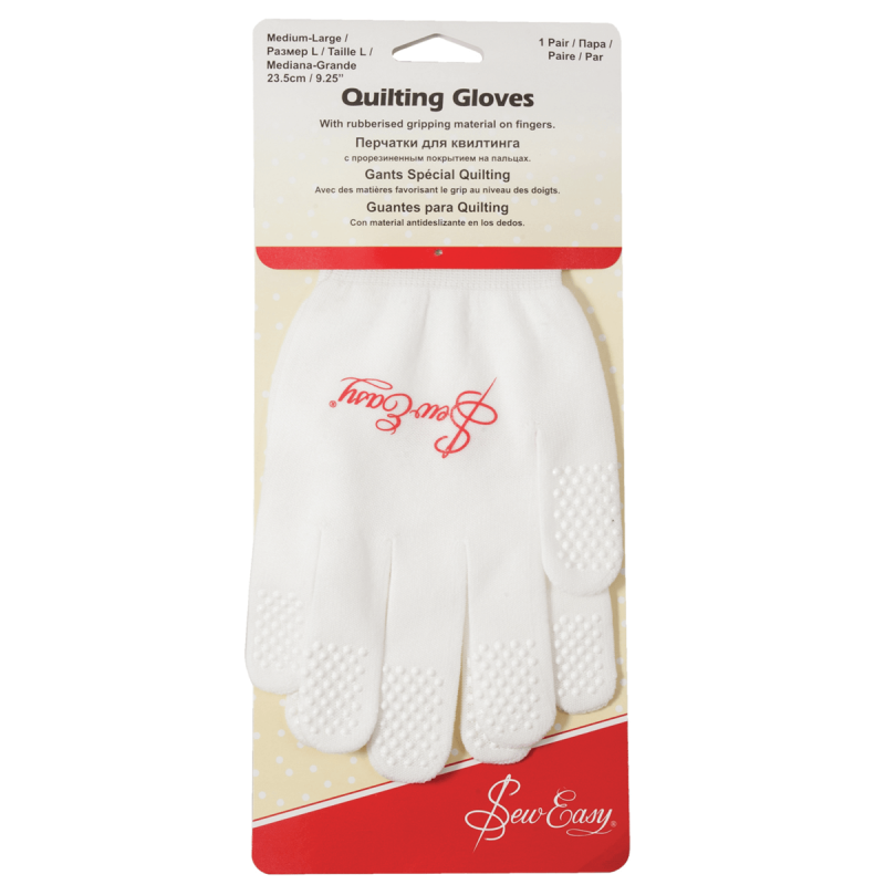 Sew Easy Premium Quilting Gloves in Small/Medium or Medium/Large