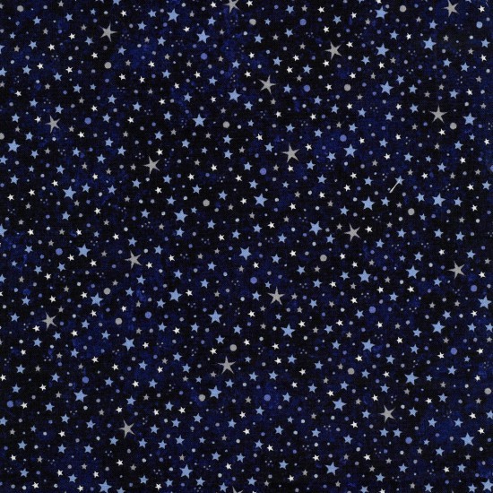 Stars Of The Universe Glittering In The Sky 100% Cotton Patchwork Fabric (Nutex)