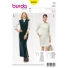 Burda Women's Wrap Style Dress and Tunic Casual Dresses Sewing Pattern 6455
