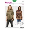 Burda Women's Shirt Blouses Smart Casual Workwear Sewing Pattern 6457