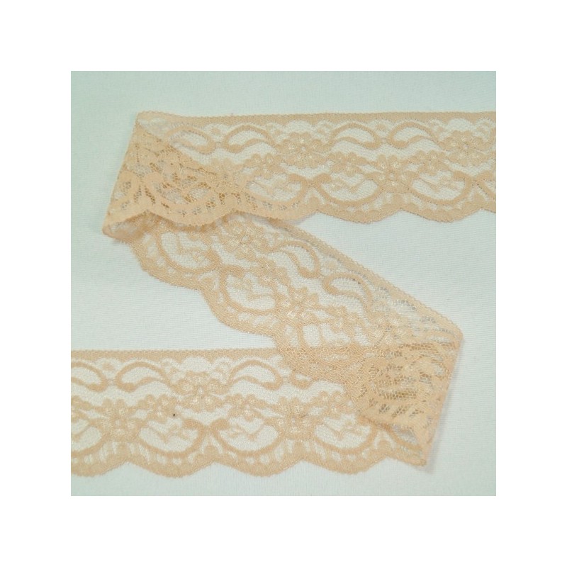 2 Metres 55mm Flat Lace Floral Vines and Daisies Ribbon Trim Craft Accessories