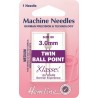 Hemline Twin Ball Point Sewing Machine Needles Klasse Ballpoint