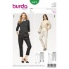 Burda Style Women's Smart Casual Pleated Trousers Dress Sewing Pattern 6472