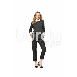 Burda Style Women's Smart Casual Pleated Trousers Dress Sewing Pattern 6472