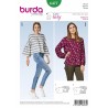 Burda Style Women's Long Sleeve Loose Fit Top Dress Sewing Pattern 6477
