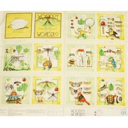 Storybook Woodsy Wonders Panel 100% Cotton Patchwork Fabric (Quilting Treasures)