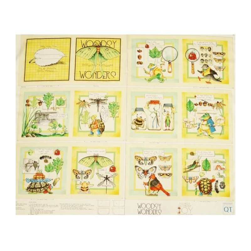 Storybook Woodsy Wonders Panel 100% Cotton Patchwork Fabric (Quilting Treasures)