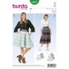 Burda Style Women's Full A-Line Skirt In Two Lengths Sewing Pattern 6479