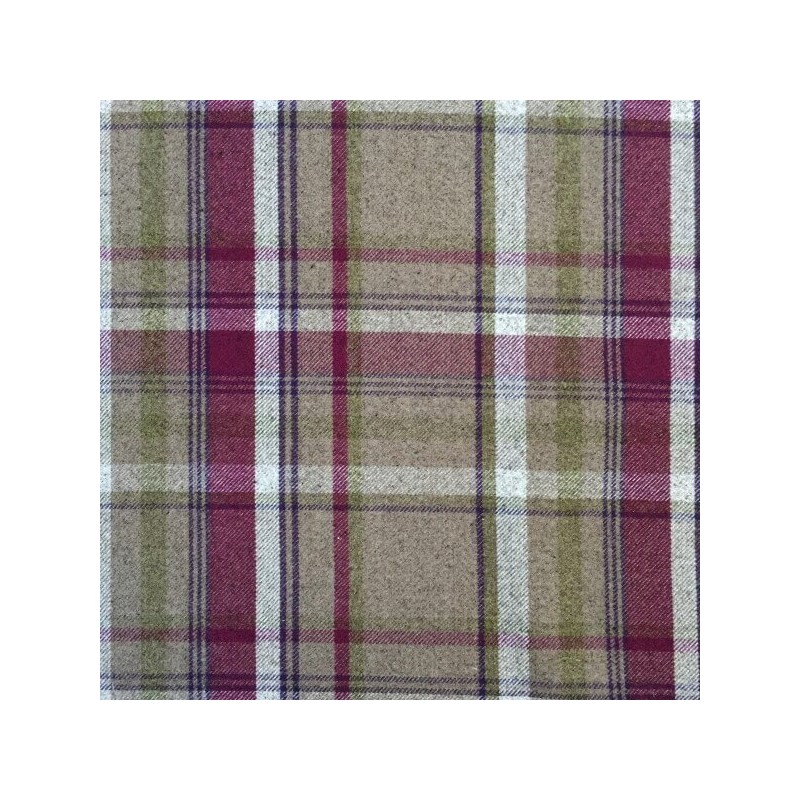 Tartan Plaid Wool Look Upholstery Curtain Polyester Fabric 
