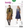 Burda Style Women's Plus Size Midi & Maxi Skirt Sewing Pattern 6491
