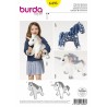 Burda Style Cuddly Horse & Unicorn Child's Stuffed Toy Sewing Pattern 6495