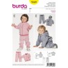 Burda Kids Babies Tracksuit Joggers Jogging Suit Sewing Pattern 9349