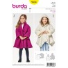 Burda Kids Swing Skirt Jackets with Hem and Hood Options Sewing Pattern 9353