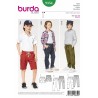 Burda Sewing Pattern 9354 Kids Shorts and Trousers with Hem Options