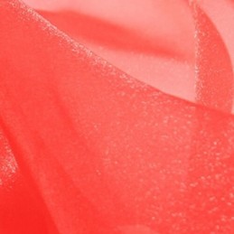 Red  Japanese Crystal Organza Fabric 