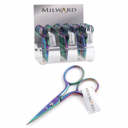 Milward Rainbow Multi Colour 3.5"/9cm Embroidery Scissors