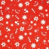 Christmas Dreams Moon Stars Bells Hearts Xmas 100% Cotton Fabric 140cm Wide