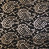 Metallic Shimmer Paisley Vines Lace Nylon Polyester Dress Fabric 147cm Wide