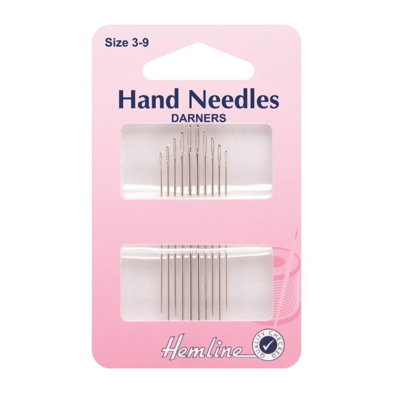 Hemline Darners Hand Sewing Needles In Various Sizes
