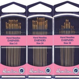 Hemline Premium Darners Hand Sewing Needles In Various Sizes