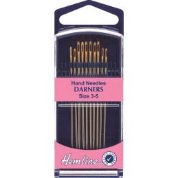 Hemline Premium Darners Hand Sewing Needles In Various Sizes