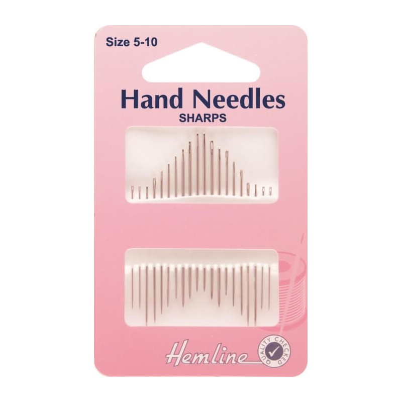 Hemline Sharps Hand Sewing Needles In Various Sizes
