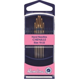 Hemline Premium Chenille Hand Sewing Needles Size 3-7