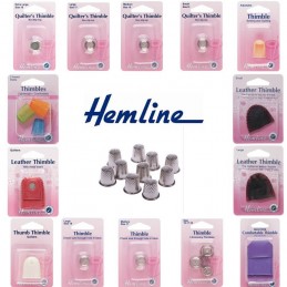 Hemline Selection Of Thimbles Sewing Quilting Leather