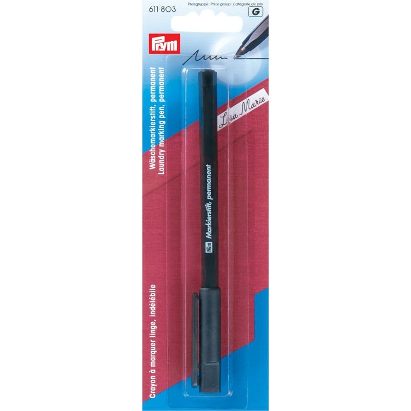 3. Permanent Marking Pen Laundry Black 611803