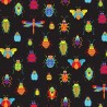 100% Cotton Patchwork Fabric Nutex Bugs & Critters Creepy Crawlies Collection