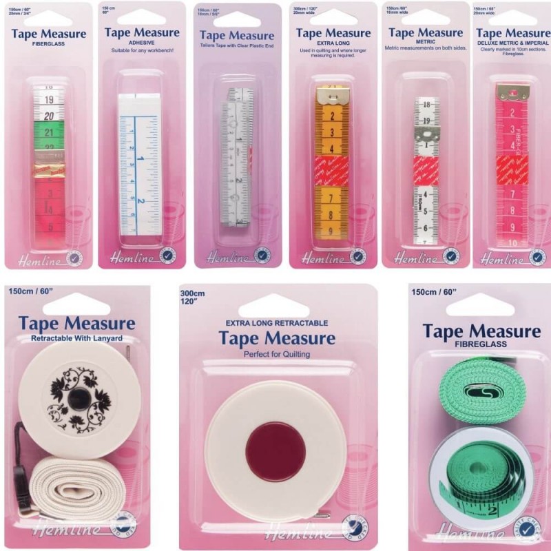 Hemline Selection Tape Measure Tailors Dressmaking Quilting