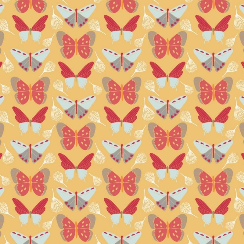 104 Butterflies on Yellow