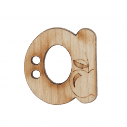 1 x Wooden Alphabet Button A