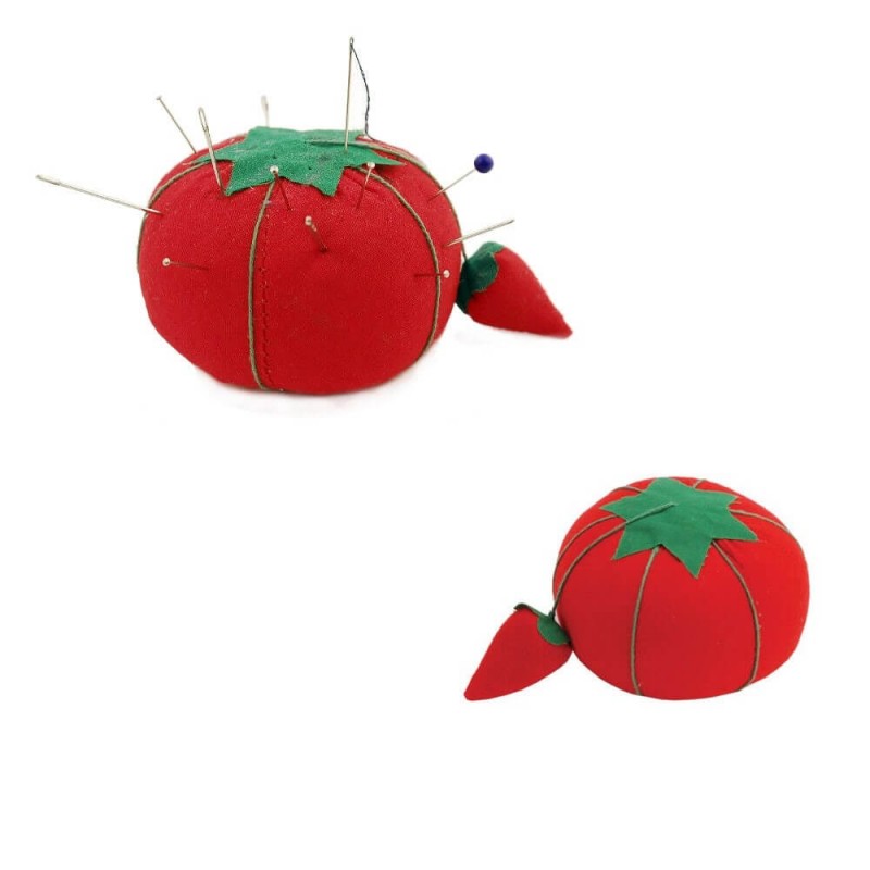 2 x Tomato Pin Cushion with Attached Sharpener