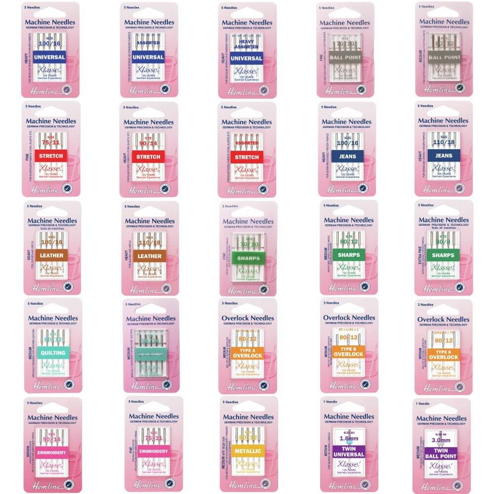 Milward Sewing Machine Needles Full Selection