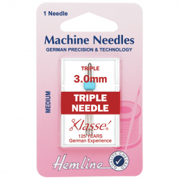 61. H117.30 Sewing Machine Needles: Triple Universal: 80/12: 1 Piece