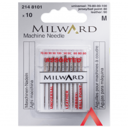 21. 2148101 -Sewing Machine Needles: Assorted: Gauge Assorted: 10 Pieces