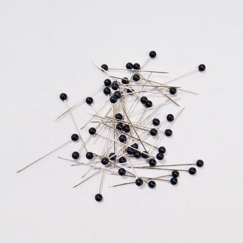 Straight Pins, L: 34 mm, 0,6 mm, Silver, 50 G, 1 Pack