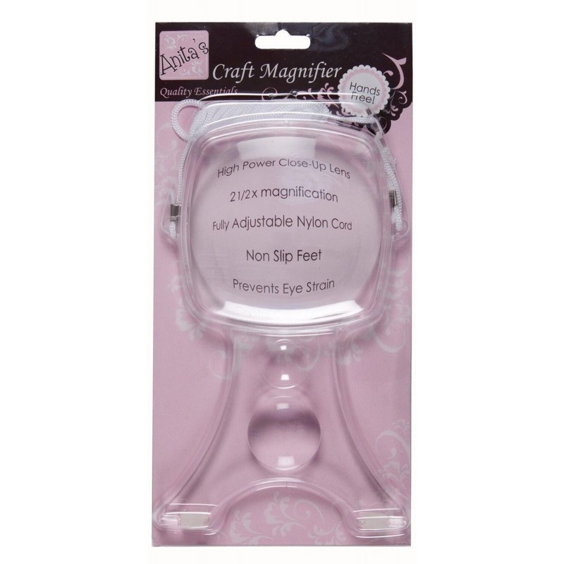 Anita's Magnifying Glass with or Without Lamp Hands Free Cross Stitch Magnifier