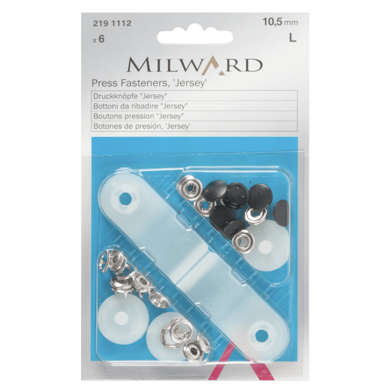Milward Fashion Snap Popper Press Stud Fasteners Ring and Solid