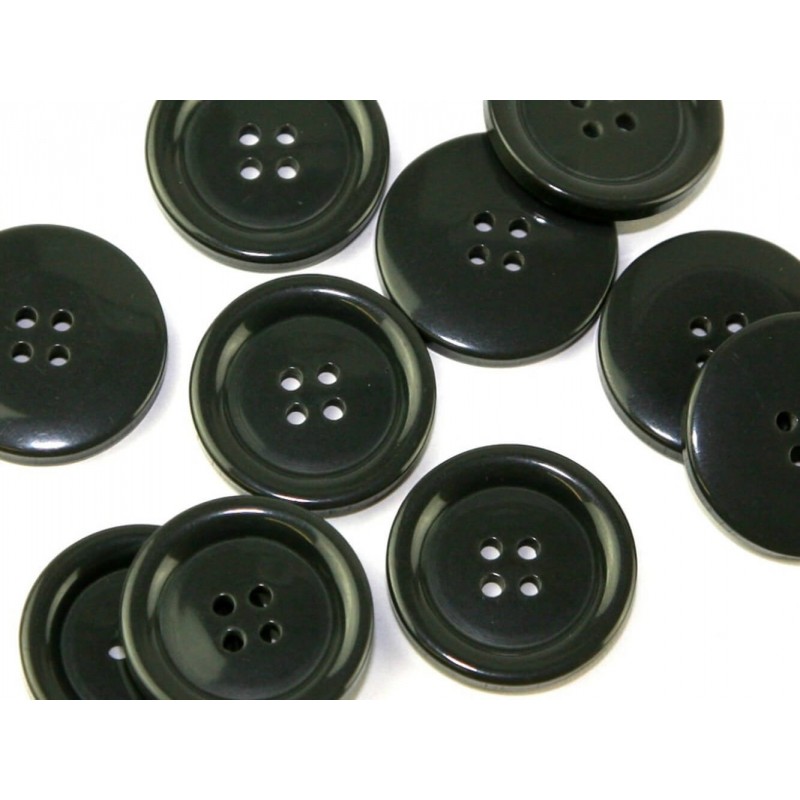 6 x Coat jacket 4 Hole Buttons 15mm to 38mm in 4 Colours Blazer Raincoat