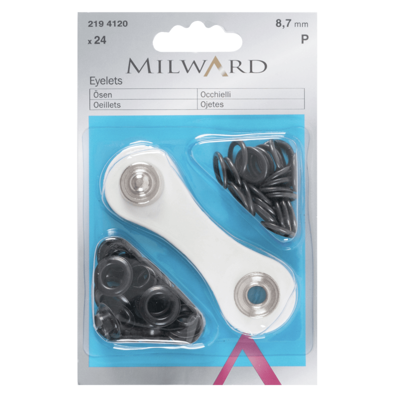 Millward 5.5mm, 8.7mm & 10.5mm Eyelets with Tool Starter Kit