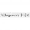 5 metres 15mm Happily Ever After White Polyester Satin Ribbon Trim