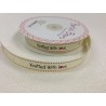 16mm Bertie's Bows Knitted with Love Heart Grosgrain Heart Craft Label Ribbon