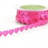 1 Metre Satin Valentine's Theme Hearts and Kisses Cut Out May Arts Ribbon Trim